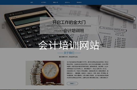 會計培訓網站制作案例_項目案例